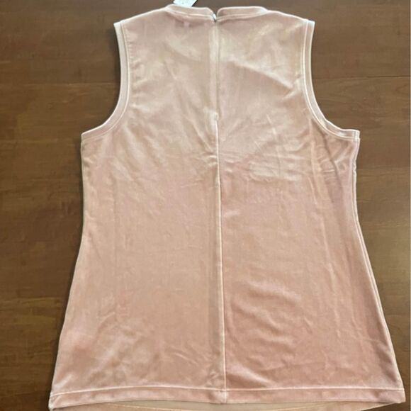 NWT Gap velour blush colored blouse XS - Picture 2 of 3